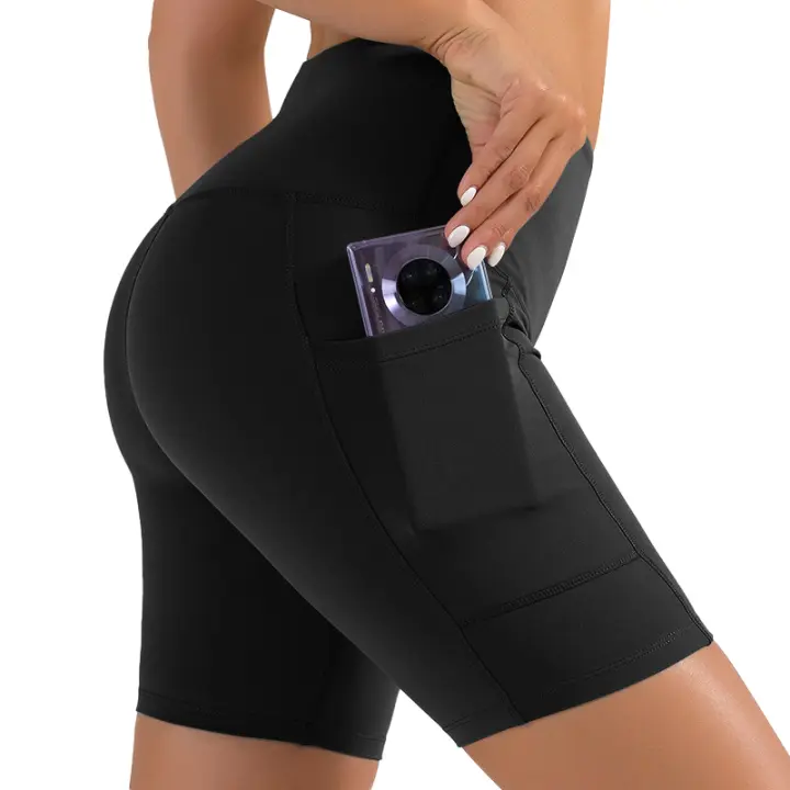 FREES COPES Pantalones Cortos de Yoga Mujer Sin Costuras Realce de Glúteos，seamless yoga leggings - 1