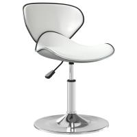 vidaXL Silla de comedor cuero sintético negra en color Negro/Blanco | cómodas modernas ergonómicas para comedor cocina salón hogar - details 1