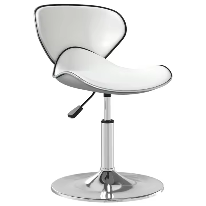 vidaXL Silla de comedor cuero sintético negra en color Negro/Blanco | cómodas modernas ergonómicas para comedor cocina salón hogar - 1