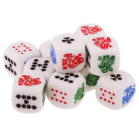 10 Piezas De Dados De Poker De 12mm/0.47 Pulgadas De Acrílico Para Juegos De Cartas De Casino Juegos Familiar Y Pub Dados De Juguete - details 4