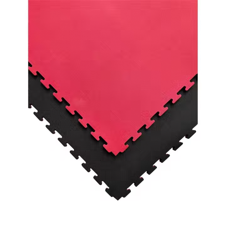 JARDIN202 - Tatami Puzzle | Lote x10 loseta - Rojo/Negro | Esterilla Reversible Antideslizante | Artes Marciales, Judo - 1
