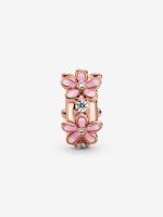 Pandora - Charm with clip espaciador de Margarita Rosa-Baño de Gold Rose de 14 K - details 2
