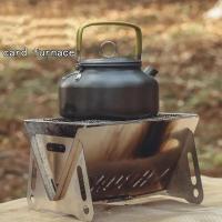 Parrillas de Maple inoxidable plegable para barbacoa, Horno, Estua portátil para Viajes al Aire Libre, mini Estua de barbacoa para picnics y Camping, Estua de Carbón - details 6