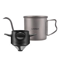 Cafetera De Titanio Para Camping Y Viajes 650ml/550ml/400ml Kettle De Pueyo Para Café Té Agua Con Estilo De Pato Adecuada Para 2 Usuarias - details 20