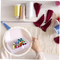 Caja De Coser Portátil Con 42 Hilos Y Gran Capacidad Para Agujas Y Hilo Organizador De Manualidades DIY Caja De Costura a Mano - details 5