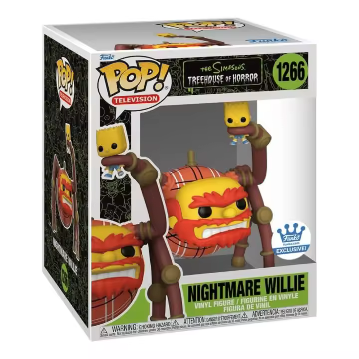 Funko Pop  Pesadilla Willie (1266)  Los Simpson  Exclusivo Jumbo - 1