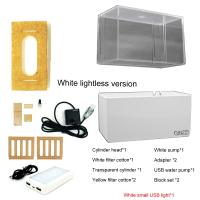 Acuario De Mesa 1.5L Mini Para Betta Peces Con Filtro Y Bomba De Aire USB Luz LED Decoración Marina Sin Contener Químicos Originales En China - details 2