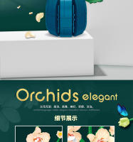 Bloques De Construcción Creativos Y Románticos Con Flor De Orquídea Set De Modelos De Flecos Regalo Para Adultos Y Niñas Decoración Del Hogar - details 7