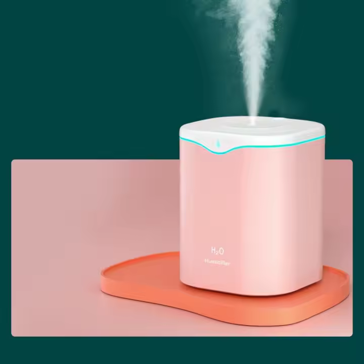 Humidificador De Escritorio USB 2000ML Con Doble Spraying Para Aromaterapia Y Cuidado De La Piel Mist Frío Purificador Para Hogar Oficina - 1