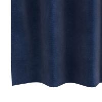 Cortinas opacas vidaXL con ojales 2 piezas de terciopelo azul oscuro - details 5
