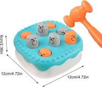 Juguetes de juego Whack-a-Mole para niños pequeños Juguetes interactivos Whack-a-Mole con forma de pastel para el desarrollo de la coordinación de las manos Imanes de construcción para niñas Martillo de cuatro colores enviados al azar - details 4