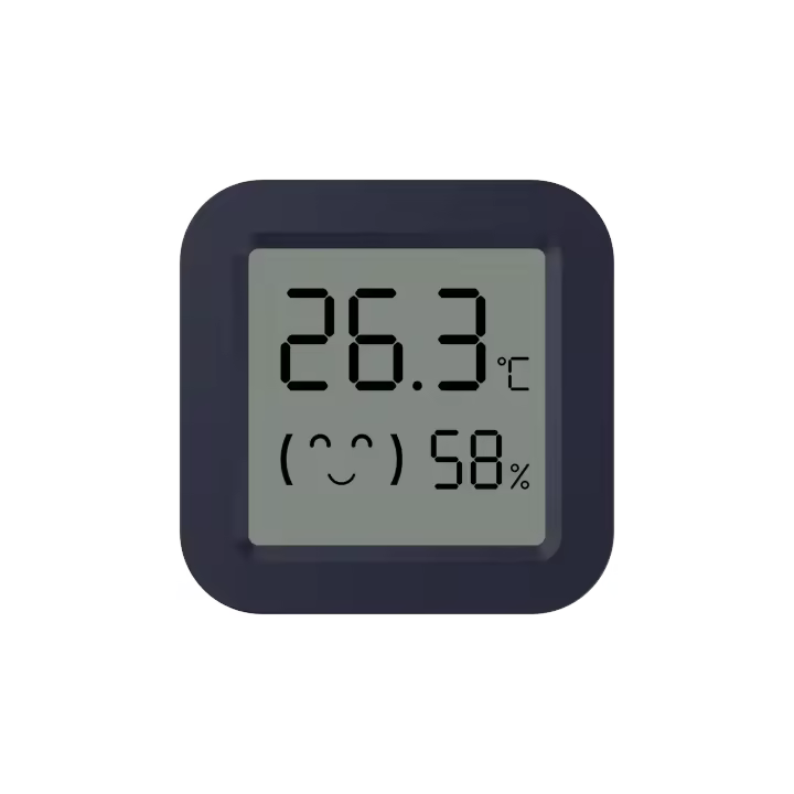 Sensor De Temperatura Y Humedad Bluetooth Mini Con Pantalla LCD Control Remoto Por App Tuya Y Voz Compatible Con Google Thermometer Hygrometer - 1