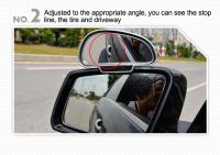 Espejo Retrovisor Auxiliar De Ancho Ángulo Ajustable 360 Grados Alta Calidad Para Estacionamiento Y Visión Trasera - details 9