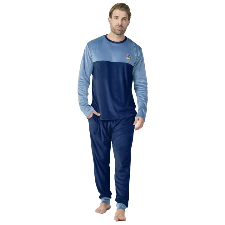 Munich-Pijama Terciopelo Manga Larga MU3 para Hombre - 1