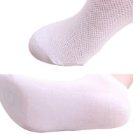 Calcetines Cortos De Algodón Para Mujer 5 Pares Color Sólido Cómodos Casual Primavera Verano Otoño Talla Unica Paquete De 5 - details 3