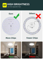 Lámpara De Techo Redonda LED Ahorro De Energía 50W 30W 20W 15W Estilo Simple Para Sala De Estar Y Dormitorio Iluminación Para Lámpara De Techo - details 2