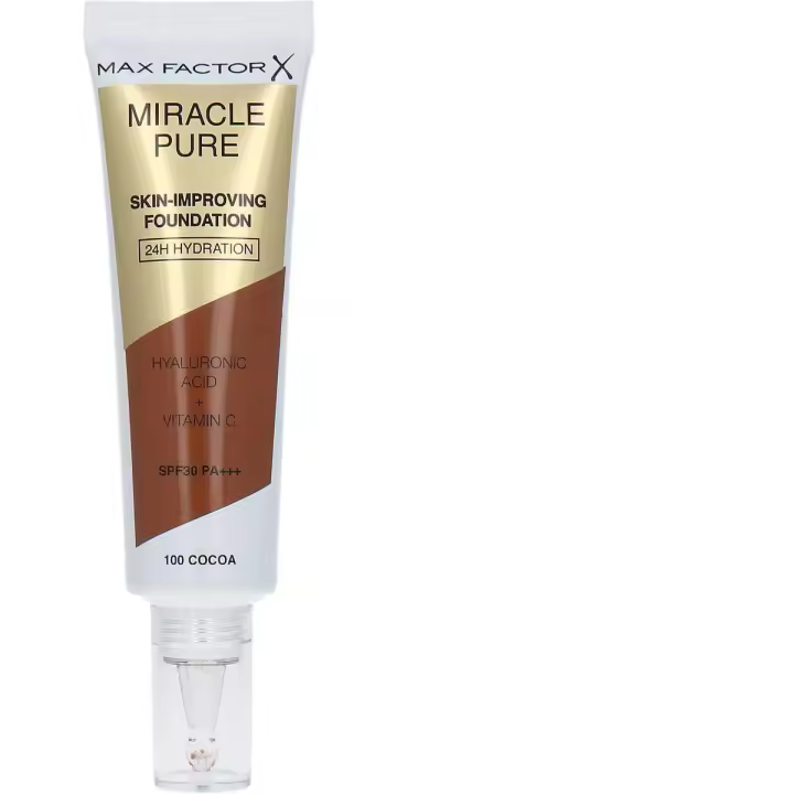 Max Factor Miracle Pure Skin-improving Foundation Spf30 100 Cocoa 30 Ml - 1