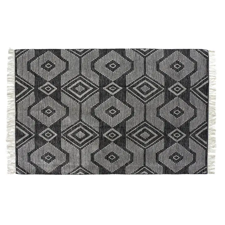ALFOMBRA ALGODON 200X290X1 1400 GSM, FLECOS NEGRO TX184678 - 1