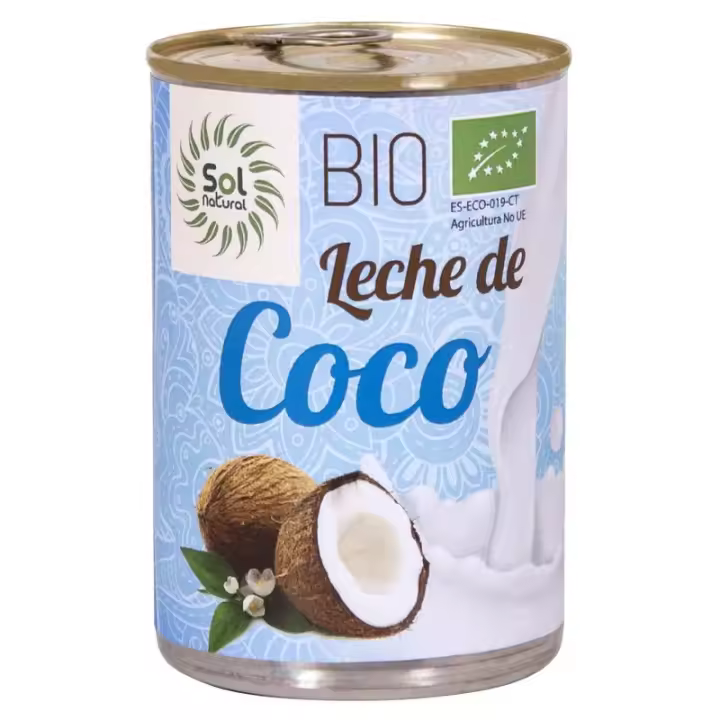 Solnatural Leche de Coco 400 Ml - Ideal para Cocinar - 1