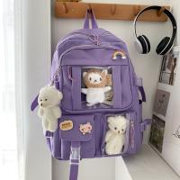 Bolsa De Libros Impermeable Multifuncional De Nylon Gran Capacidad Para Escuela Viaje Para Adolescentes - details 13
