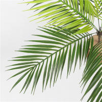 Planta Artificial De Palma Tropical De 52cm Con 9 Hojas Verdes Para Decoración De Jardín Oficina Y Fiesta Del Jungle Carnival - details 5