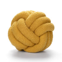 Cojín Redondo De Terciopelo Para Decoración Del Hogar Cojín Suave Para Sofá Y Silla De Repouso Con Nudo Diseño De Decoración Para Sala De Estar - details 6