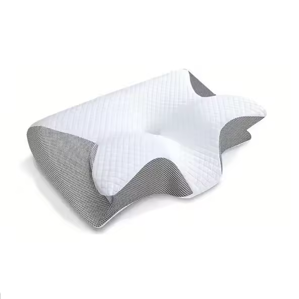Almohada De Espuma De Memoria Para Cuello Ergonómica 2 En 1 Contorno Soporte Para Cuello Almohada De Soporte Contorneado - 1