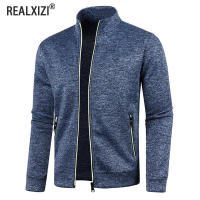 Chaqueta Casual Para Hombres Con Cierre De Cremallera Y Cuello Erguido Sudadera De Calle Exterior Abrigo De Manga Larga Ropa De Hombres M-4XL - details 5