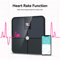 Báscula De Baño Digital Inteligente Analizador De Cuerpo Con Medición De Grasa Y BMI Escala De Peso Para Humanos Con Pantalla LCD Resistente Al Glass - details 6