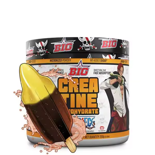 BIG - CREATINA ONE PIECE - Edición Limitada ¡No te quedes sin la tuya! - CREAPURE - La familia CREABIG crece con la nueva CREATINA MONOHIDRATO ONE PIECE® Original edición exclusiva One Piece® con Creapure®, disponible en 2 increíbles sabores - 1