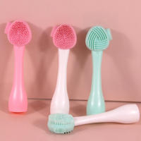 Cepillo De Limpieza Facial De Silicona 2 En 1 Instrumento De Limpieza Facial Eliminador De Masка De Arcilla Y Rascador De Maquillaje - details 0