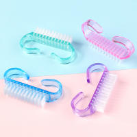 50Pcs Lotes De Cepillos De Limpieza Para Uñas Con Herramientas De Plástico Coloridos Limpiadores De Polvo Para Manicura Y Pedicura Suaves - details 6