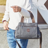 Nueva Bandolera Multifuncional Para Mujer Bolsa De Hombro Mensajera De Lona Con Gran Capacidad Estilo Casual Para Todas Las Occasiones - details 8