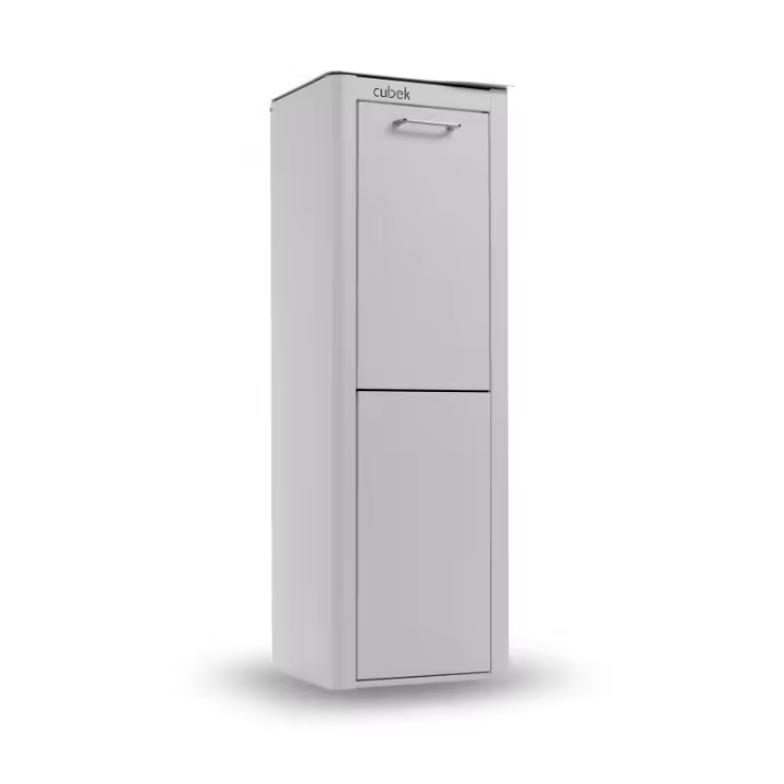 DON HIERRO - Cubo de basura y reciclaje lacado, 2 cubos gran capacidad, CUBEK- - 1
