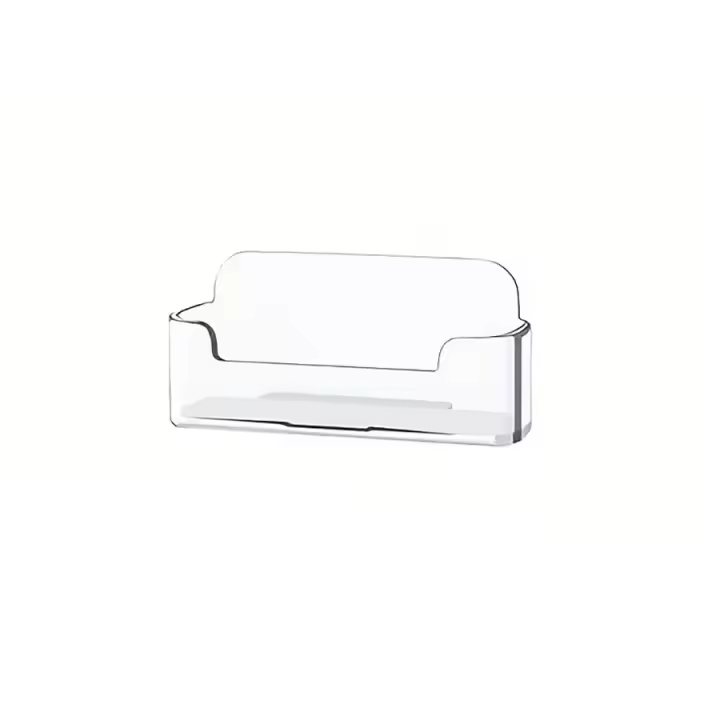 Porta Tarjetas De Negocios De Plástico Transparente Acrílico Soporte De Exhibición Para 30-40 Tarjetas De Identificación - 1