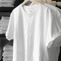 Camiseta De Algodón 100% De 220 Gsm Para Hombre Estilo Clásico Y Hip Hop Veraniega Manga Corta Oversized Para El Día - details 0
