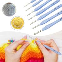 Ganchos De Crochet De Aluminio Suaves Con Mango SKC Herramientas De Tejido a Mano Para Manualidades Y Costura DIY Accesorios Para Adultos - details 9