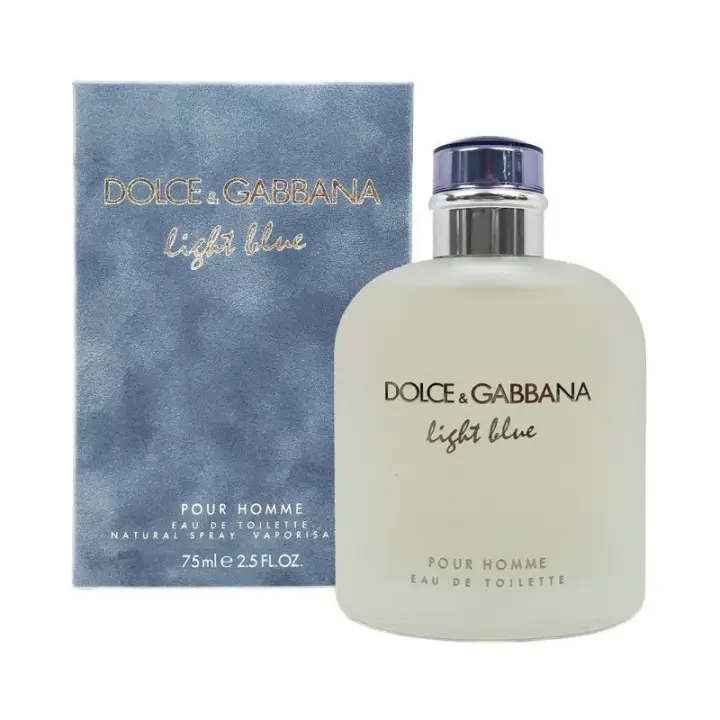 DOLCE&GABBANA Dolce&Gabbana Light Blue Pour Homme 75 Ml Eau de Toilette - Aroma Fresco y Limpio - 1
