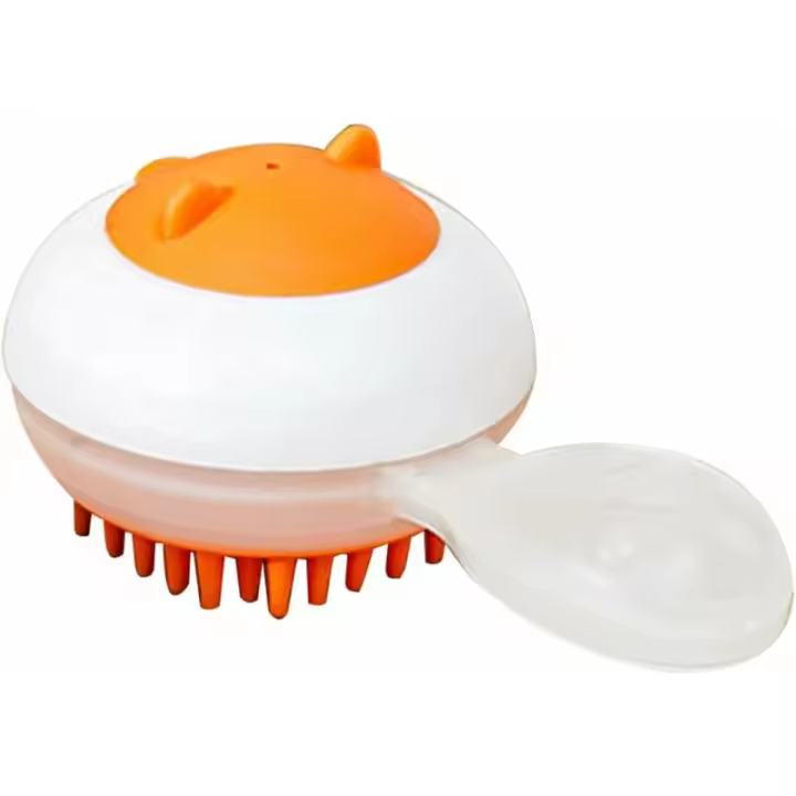 (Naranja) cepillo de baño para mascotas, suministros de baño para perros, suministros de baño para cachorros, champú depurador, cepillo de baño para cachorros - 1