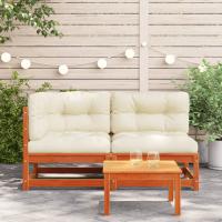 vidaXL Sofá de jardín de 2 plazas con cojines madera maciza de pino Conjunto Terraza Muebles Jardín Exterior Juego de Muebles de jardín Mueble Jardín Exterior Muebles de Salon Exterior - details 2