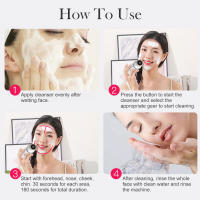 Limpieza Facial Eléctrica 4 En 1 Con Cepillo Sonic Exfoliante De Silicona Para Eliminar Blackheads Masaje Reafirmación De Piel Cuidado Doméstico Spa - details 6