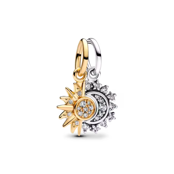 Charm Colgante Pandora Divisible Sol y Luna - 1