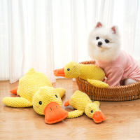 Juguete De Peluche Para Perros Calmante Con Pato De Terciopelo Masticable Y Resistente Al Masticar Para Pequeños Y Grandes Perros Suministros Para Mascotas - details 5