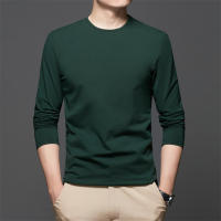 Camiseta De Algodón Para Hombre 2024 Con Cuello Redondo Y Mangas Largas Para El Verano Cómoda Y Transpirable Estilo Casual - details 9