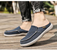 Zapatillas De Verano Para Hombre Clásicas Al Aire Libre Zapatillas De Lazo Ligero Transpirable Pantuflas Casuales Para Interior Material Superior De Lona Suela EVA Talla Verdadera - details 11