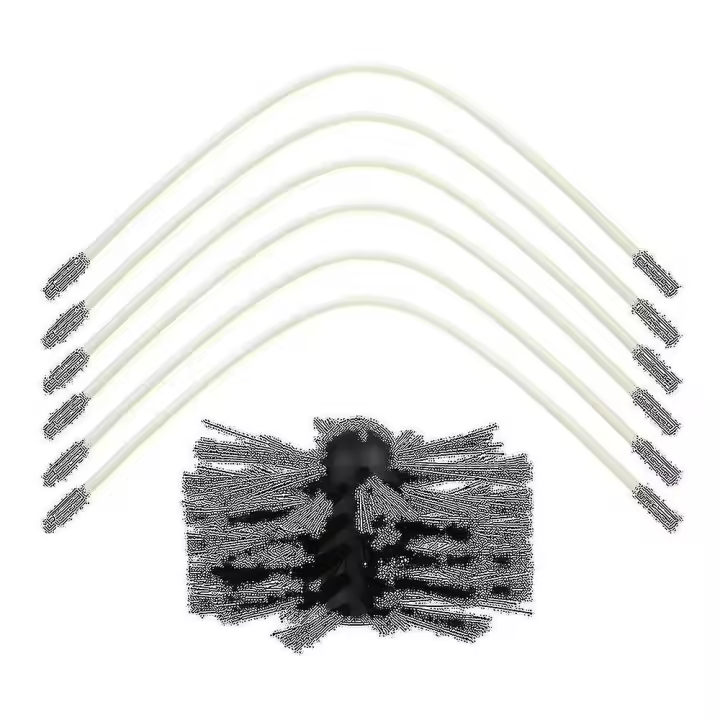 Juego de deshollinador giratorio 6+1, cepillo para chimenea, kit de cepillo para chimenea Fk - 1