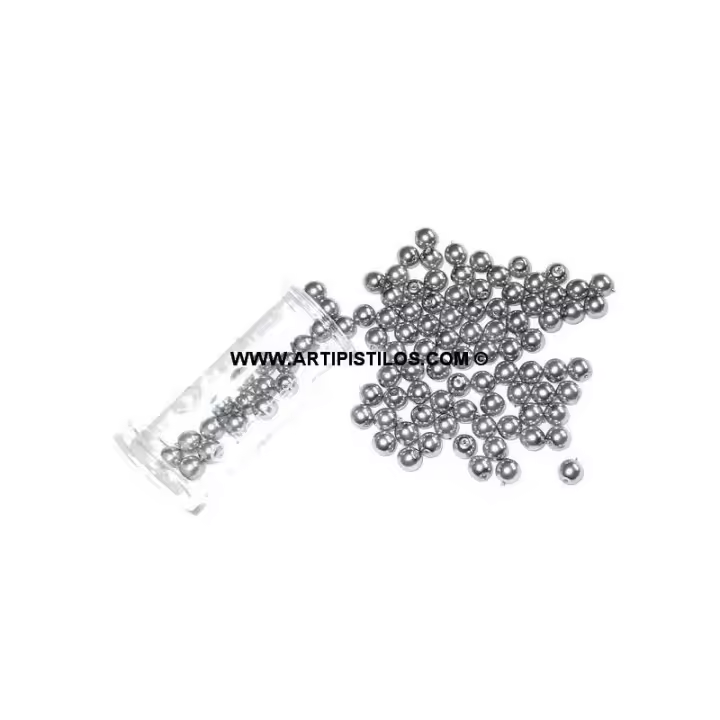 Perlas de Cristal 6mm en Tubos y Cajas de Pedrería para Sombreros - 1