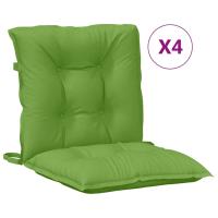 vidaXL Cojines silla respaldo bajo 4 ud tela 100x50x7 cm Color Antracita melange,  Gris claro melange,  Gris oscuro melange y mas Cojín Decorativo de Asiento Cojines de muebles de salon - details 3