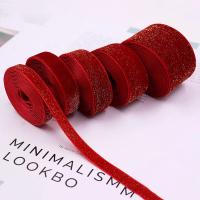 Cinta De Terciopelo Navidad Roja Para Año Nuevo Festival Cinta De Lazo Para Embalaje De Regalos Y Escena Del Festival 10/16/20/25/38mm Polyester - details 4