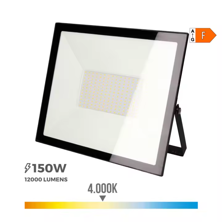 FOCO PROYECTOR LED 150W 12000lm 4000K LUZ DIA 35x31x4,5cm EDM - 1